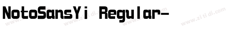 NotoSansYi Regular字体转换